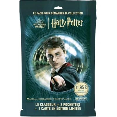 Imagen de Panini Harry Potter Prophecy Trading Cards Starter Pack (1 Carpeta + 2 Fundas 1 Tarjeta de edición Limitada) (004678SPAFGD)
