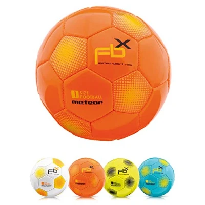 Imagen de meteor Balón de Fútbol para Niños y Juventud Adultos Tamaño 5 4 3 1 Ejercicio Al Aire Libre Juego Entrenamiento Football (#1, Naranja)