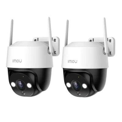 Imagen de Imou 2K(3MP) Cámara Vigilancia Exterior 2 Pack, 360 PTZ WiFi IP de Seguridad, Visión Nocturna Color 30M, Detección Humana, Seguimiento Automático, Sirena, Audio Bidireccional, IP66