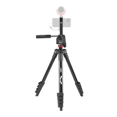Imagen de JOBY Compact Advanced Kit, Trípode de Cámara/Smartphone con Rótula 3 vías, Montura Univ. ¼ 20 pulg., Pinza Teléfono y Bolsa, CSC, DSLR, Sin Espejo, Móvil, Negro para Fotografía, Vídeo, Vlogging