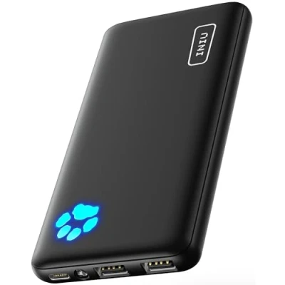 Imagen de INIU Power Bank, Slimmest USB C Triple 3A de Alta Velocidad 10000mAh Bateria Externa, Portatil con Linterna para iPhone 15 14 13 12 11 X Pro MAX Samsung S22 S21 S20 iPad Tablet Airpods etc