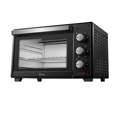 Imagen de ARDES AR6231B horno Eléctrico Ventilado 30 Litros 6 Funciones de cocción Temporizador Doble vidrio con Accesorios para Color Negro
