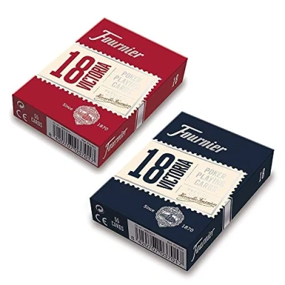 Imagen de Fournier N. 18 Standard Index (Blue) Deck of Cards