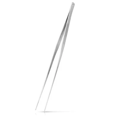 Imagen de Navaris Pinzas para la Cocina de acero Inoxidable Pinza Barbacoa Grill Horno Tenazas extralargas carnes Pasta Servir Comida 40 CM