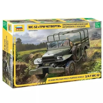 Imagen de Zvezda Maqueta de coche Us WWII Military Multi Purpose Vehicle 3/4t Dodge Wc 52 3664 1:35