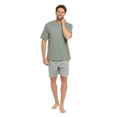 Imagen de TRAMAS+ Pijama Hombre Verano, Conjunto de Camiseta Manga Corta y Pantalon Corto, Cómodo Fresco XL, Sassy Azul