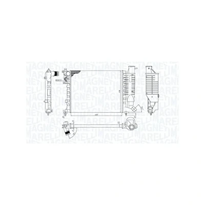 Imagen de Radiador, refrigeración del motor MAGNETI MARELLI 350213188500