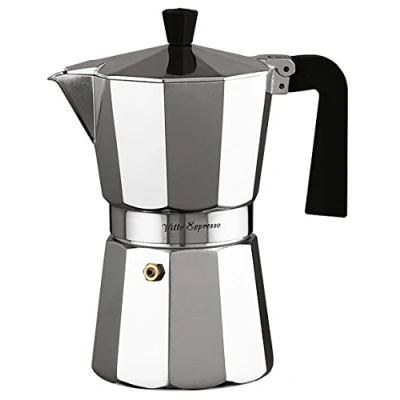 Imagen de Ilsa Cafetera Aluminio Vitto Expresso para 3 Tazas, Plateado, Centimeters