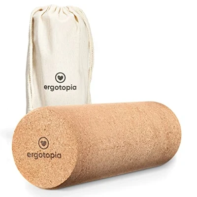Imagen de Ergotopia Rulo Pilates Masaje Muscular de Corcho Ecológico Sostenible Rodillo Material Natural para Automasaje Gimnasia un Entrenamiento Saludable la Espalda