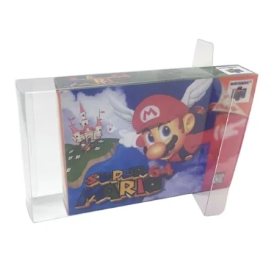 Imagen de TRIPHKAR 10 Piezas Transparente Caja Juegos de Funda Cartucho Protectora para Nintendo SNES N64 Cartridge