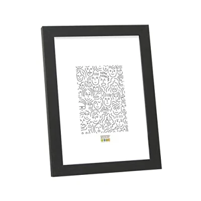Imagen de Deknudt Frames S44CF2 10.0X15.0 Marco de Fotos (Madera, Fino, 18 x 13,7 1,33 cm), Color Negro
