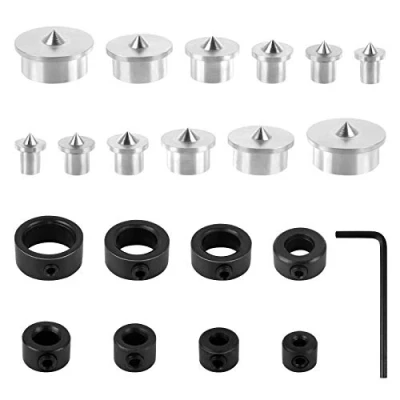 Imagen de Jubaopen 12PCS Alineación de Madera Espigas Centro Clavija Marcadores para Espigar con 8PCS Topes Profundidad Brocas 1PCS Llave Carpintería (6 Tipos)