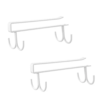 Imagen de FOMANSH Colgador Utensilios Cocina de Tazas,Soporte debajo del Armario para tazas vino,Ganchos Almacenamiento Tazas,Gabinete, Bufandas Cinturones,Organizador vasos
