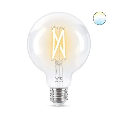 Imagen de WiZ Bombilla LED Inteligente Wi Fi, tipo globo G95 6,7w (Eq. 60W) E27 , Luz Blanca Cálida a Fria Regulable, con tecnología SpaceSense y compatible Alexa Google Home