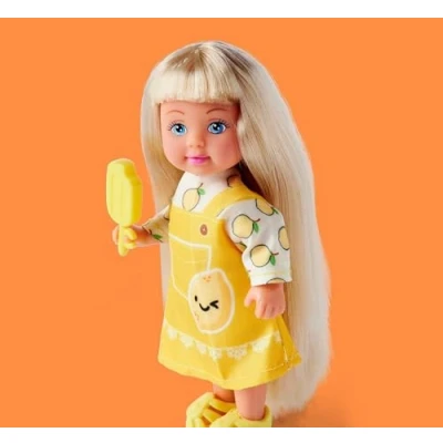Imagen de Simba Evi Love Fruity Ice 105733562 Muñeca con Bonito Vestido Helado de Frutas a Juego, 3 Compartimentos Surtidos, Solo se Entrega un artículo, minimuñeca 12 cm, Partir años