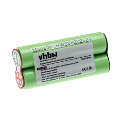Imagen de vhbw Batería Recargable Compatible con Philips Bodygroom TT2040, TT2040/32 afeitadora, cortadora de Pelo (950 mAh, 2,4 V, NiMH)