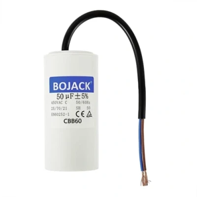 Imagen de BOJACK CBB60 50uf 450V 50/60HZ Condensador de arranque motor, funcionamiento del SH Condensadores, supresión, con alambre