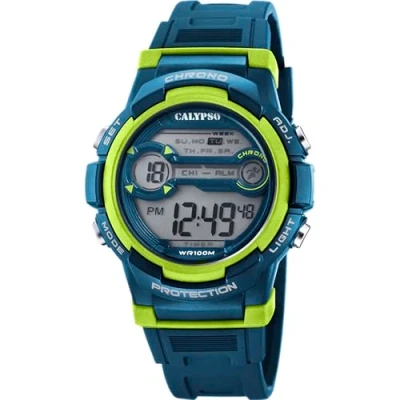 Imagen de CALYPSO Reloj Modelo K5808/3 de la colección Crush, Caja 39,8 mm Digital con Correa plástico Azul Oscuro para cadete
