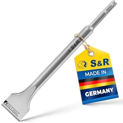 Imagen de S&amp;R Cincel SDS Plus Plano para Hormigón 250x40mm. Calidad Industrial