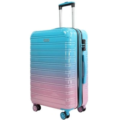 Imagen de Blade Juego de 3 Maletas ampliables Maleta rígida Ligera con Ruedas Equipaje Mano ABS + PC candado TSA, 4 giratorias Viaje, Azul Rosa,