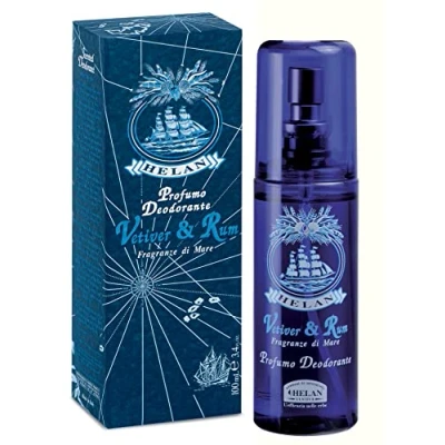 Imagen de Helan, Vetiver &amp; Rum, Desodorante Hombre Spray, sin Aluminio Protector de Axilas para el Sudor, Natural y Fresco Sudor Fuerte, Dermopurificante, Larga Duración, 100 ml