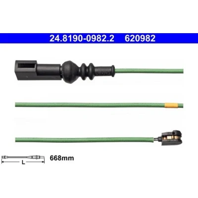 Imagen de ATE 24.8190 0982.2 Sensor de Desgaste Pastillas Frenos FORD: Transit V363 Furgón, Camión plataforma / Chasis