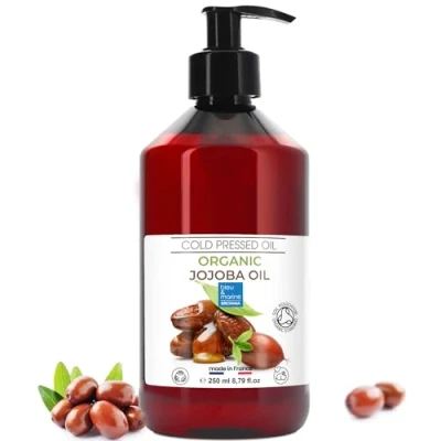 Imagen de Aceite de Jojoba, BIO, Puro y Natural: Serum Facial, Hidratante Cabello Barba, Desmaquillante, Limpiador Pestañas, Cuticulas Uñas, Cuidado Piel Atópica 250 ml