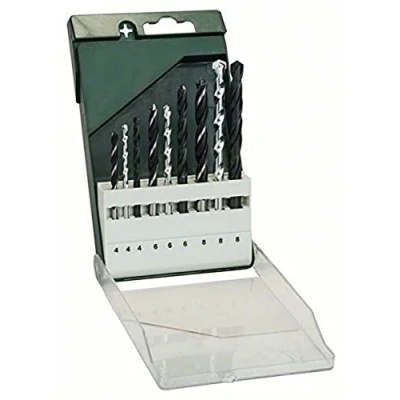 Imagen de Bosch 2 609 255 483 Juego de brocas 9 piezas para metal HSS R/piedra/madera