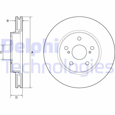 Imagen de Disco de freno DELPHI BG4952C