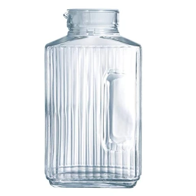 Imagen de Luminarc Quadro Jarra Vidrio, capacidad 2L, diámetro 145 mm, Transparente, 1 unidad