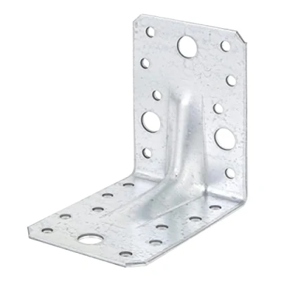 Imagen de Alberts 330514 Escuadra reforzada con nervio, Galvanizado Sendzimir, 90 x 65 mm, Juego de 12