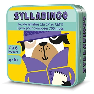 Imagen de Aritma Sylladingo CP CM1 Juego de Mesa (Juego Cartas educativas, 6 años, 2 a Jugadores, 10 15 m)