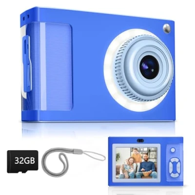 Imagen de Camara de Fotos Digital, ARNSSIEN 1080P Infantil, 2.4&quot; 16LED Luz 40MP con 8 X Zoom Cámara Regalo Niñas, Niños, Estudiantes Ancianos y Principiantes