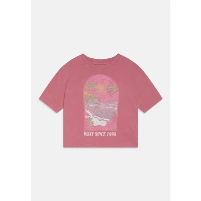 Imagen de Roxy SUN FOR ALL Seasons Camiseta estampada para niños, Talla: 12a, Heather rose