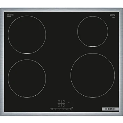 Imagen de BOSCH PIE645BB5E placa de inducción Serie 4, vitrocerámica autosuficiente 60 cm ancho, TouchSelect, PowerBoost, ReStart, marco circulante, temporizador con función apagado, color negro