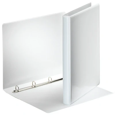 Imagen de Esselte Group 49700 Essentials Archivador para presentación (con anillas personalizable, A4, capacidad 140 hojas, cartón recubierto de polipropileno, 16 mm), color blanco