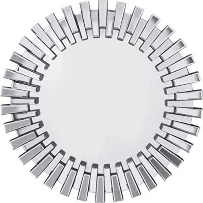 Imagen de Kare Design Espejo Sprocket, Espejado, Espejo, de pared, Marco Cristal, redondo, Moderno, fácil montaje en 92x92x5 cm