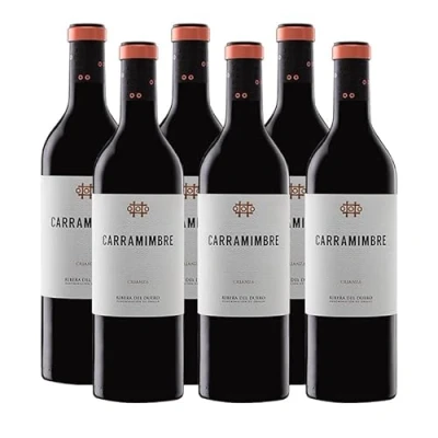 Imagen de Vino Tinto Carramimbre Crianza de 75 cl D.O. Ribera del Duero Bodegas (Pack 6 botellas)