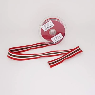 Imagen de Trimz Cincha, rojo, blanco, verde, 10 m x 30 mm