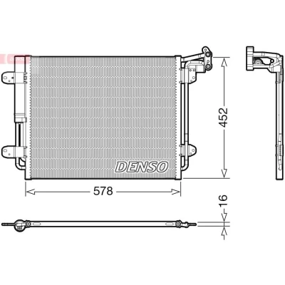 Imagen de DENSO DCN32067 Condensador con secador R 134 a VOLKSWAGEN: Tiguan I