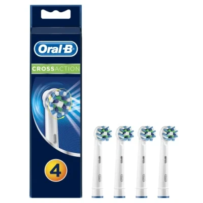 Imagen de Oral B EB50/4 Crossaction, Set de 4 Recambios para Cepillo Dientes Eléctrico Recargable