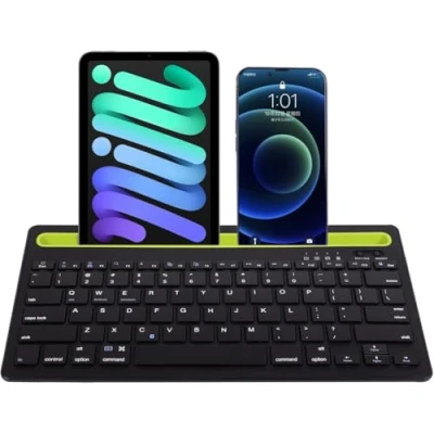 Imagen de Teclado Inalámbrico Multidispositivo Klack Recargable Bluetooth De 2 Canales En Español (incluye Ñ) Negro
