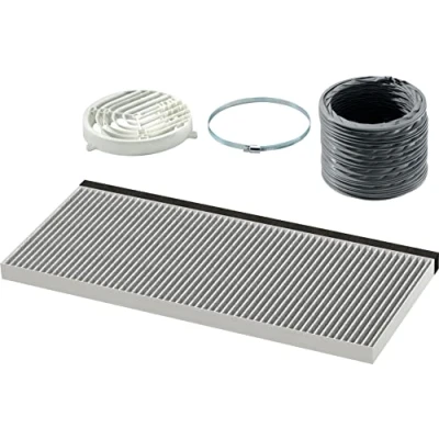 Imagen de Bosch DWZ2IT1I4 Accesorios para Campanas extractoras, Kit de recirculación estándar Aire Limpio (4 Piezas), Fabricado en Alemania