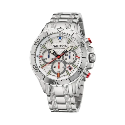Imagen de Nautica Nst Chrono Reloj cronógrafo para hombre, clásico, cód. NAPNSF205, Deporte