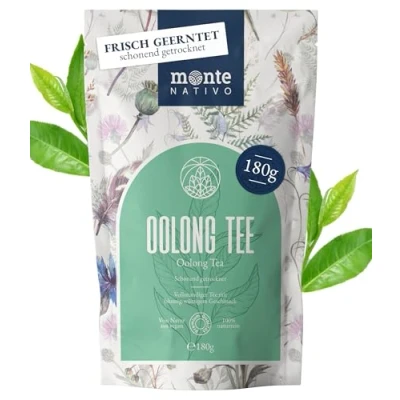 Imagen de Té Oolong Monte Nativo (180g) en Hoja Suelta Auténticas Hojas de Chino Aromático, Puro y Natural Sin Aditivos Infusión Refrescante Saludable