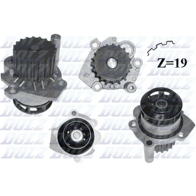 Imagen de DOLZ A250 Bomba de agua 19 con polea SEAT: Ibiza 3, Córdoba II Berlina, VOLKSWAGEN: Polo IV Hatchback, SKODA: Fabia 1 Combi, I Hatchback