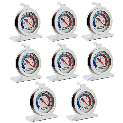 Imagen de 8PCS acero Inoxidable Termómetro,Termometro Congelador,Termómetro para Frigorífico,Termómetro de inoxidable,Accesorios baño cocinaTermómetro,frigoríficos, congeladores, casas frías