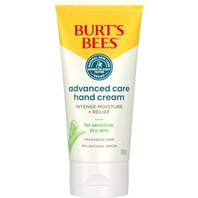 Imagen de Burt&#039;s Bees Advanced Care Crema de manos para piel muy seca y agrietada, con hidratación alivio intensos, cera abejas manteca karité 70 ml