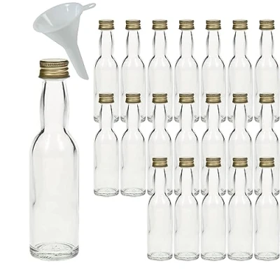 Imagen de mikken Botella de cristal transparente, 20 x 40 ml, 12 unidades