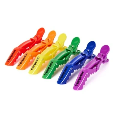 Imagen de TERMIX Pinzas Profesionales Pride 6 Unidades de Pelo Antideslizantes Para Todo Tipo Cabello Edición Especial Orgullo Sujeción Fuerte Todos Tus Peinados